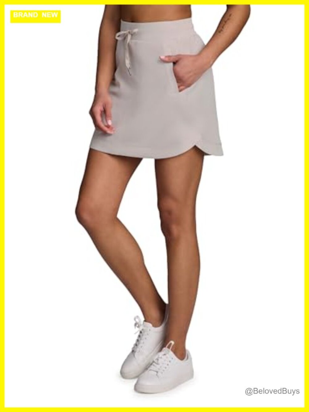 Quick Dry Woven Skort with Inner Liner Shorts for Golf Tennis Hiking